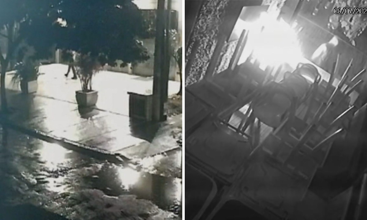 Polícia investiga se incêndio em bar no Recreio foi criminoso; imagens registram homem jogando artefato
