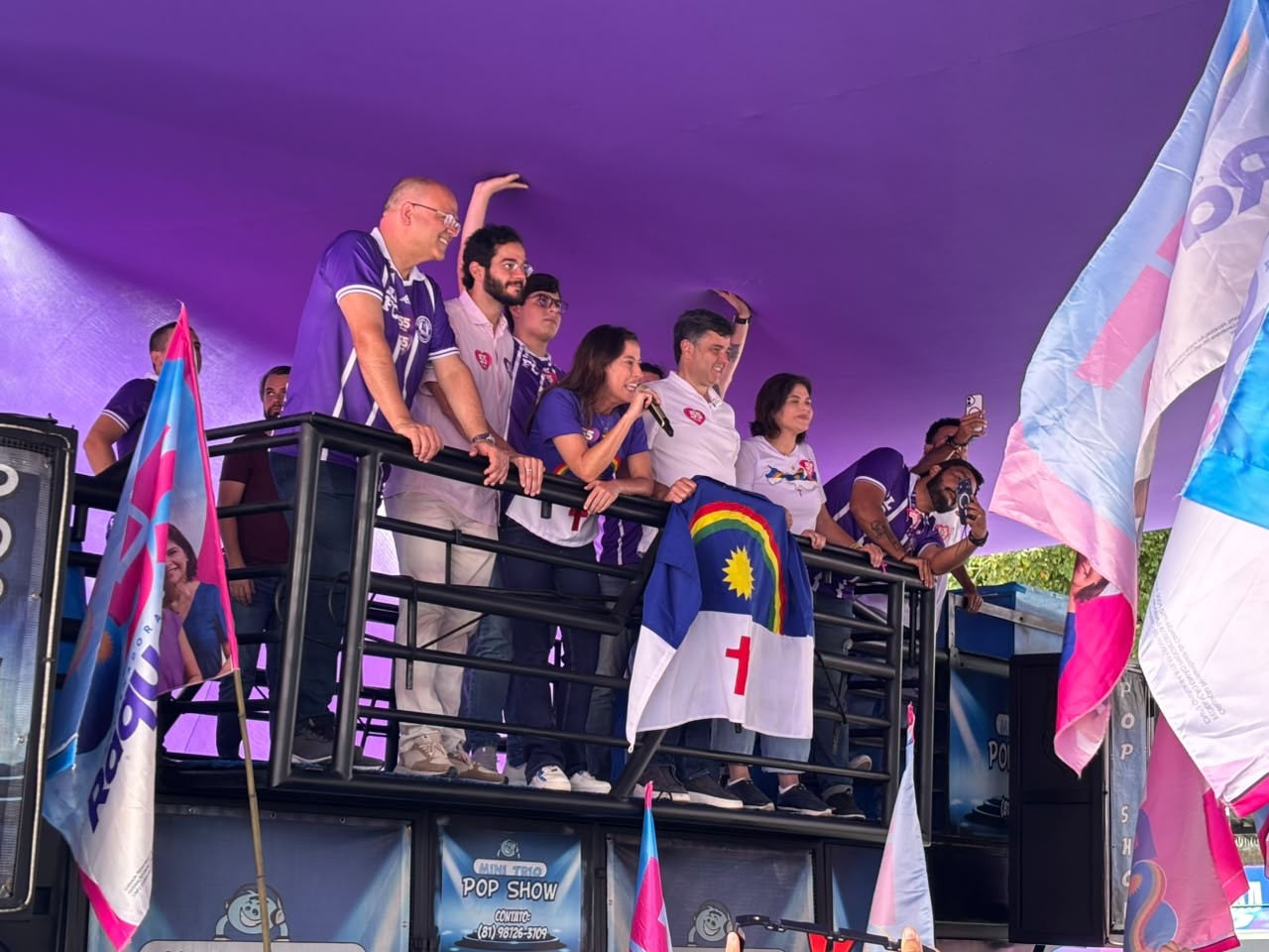 Raquel Lyra inicia campanha em ato com apoiadores no Recife e fala em estratégia com foco na Região Metropolitana