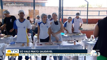 Escola estadual faz concurso culinário para incentivar a boa alimentação em Palmas