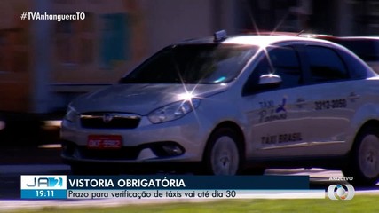 Prazo para vistoria obrigatória de táxis vai até o dia 30
