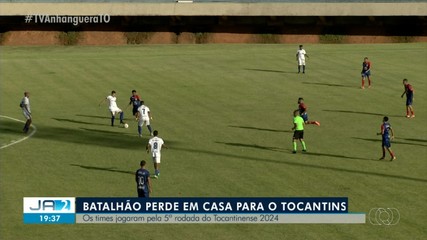 Batalhão perde para o Tocantins na 5º rodada do Campeonato Tocantinense
