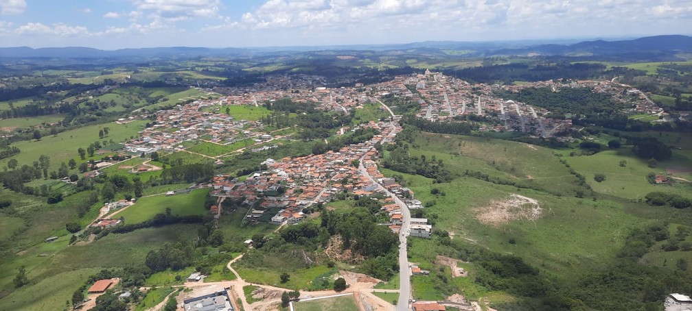 Vista area da cidade de Resende Costa  Foto: Lucas Franco/TV Globo