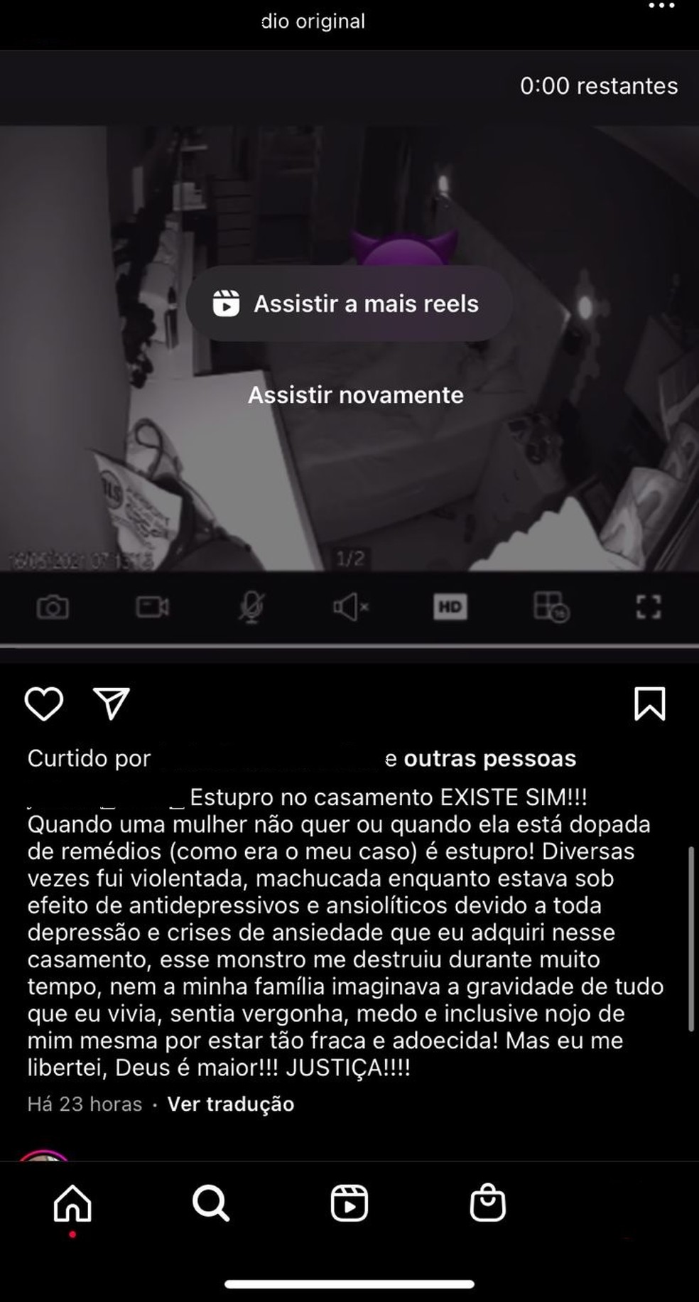 Mulher faz post para provar que era estuprada pelo marido — Foto: Divulgação / Redes Sociais