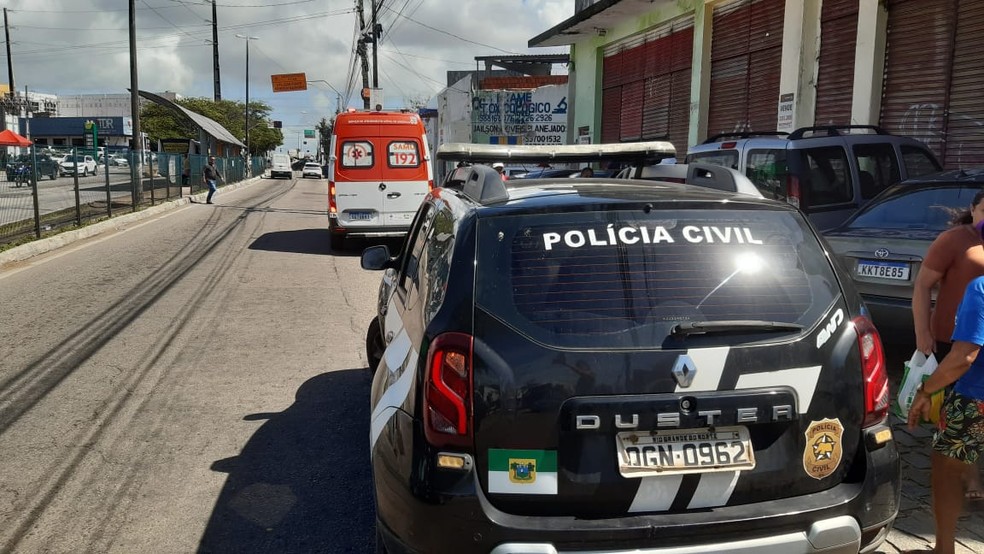 Acidente aconteceu na Avenida Nevaldo Rocha, uma das mais movimentadas de Natal — Foto: Sérgio Henrique Santos/Inter TV Cabugi