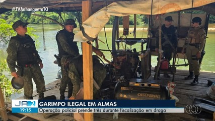 Polícia Ambiental apreende três suspeitos de extração de ouro ilegal