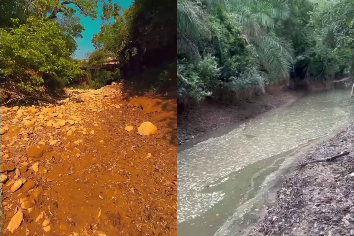Chuva fraca traz alívio, mas Rio da Prata segue com trecho seco e isolado em MS