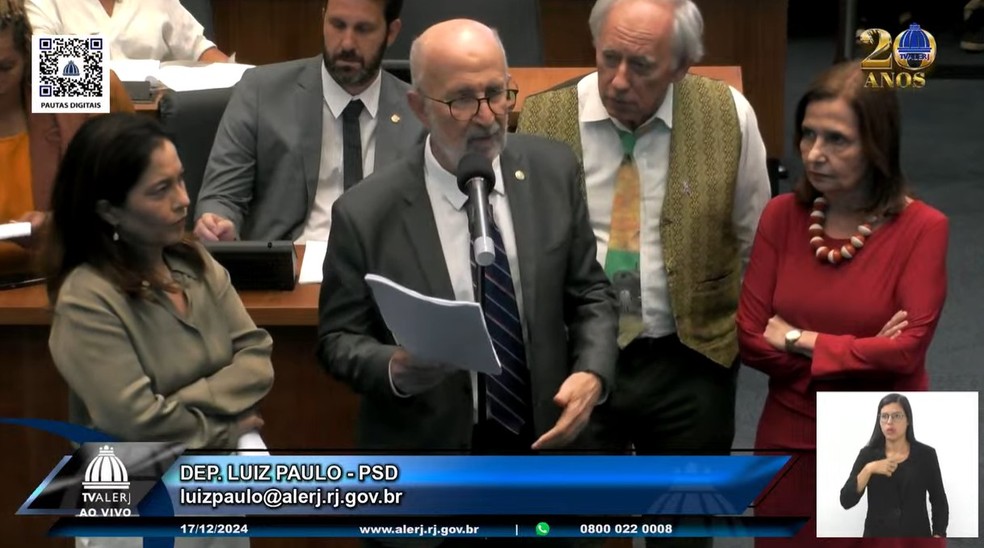 A proposta enviada pelo TJRJ foi criticada pelos deputados Luiz Paulo (PSD), Flávio Serafini (Psol), Carlos Minc (PSB), Martha Rocha (PDT) e Verônica Lima (PT). — Foto: Reprodução TV Alerj