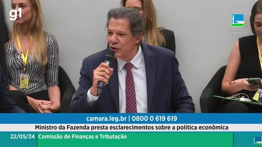 Participação de Haddad em audiência pública na Câmara é marcada por bate-boca com deputados; veja vídeos - Programa: G1 Economia 