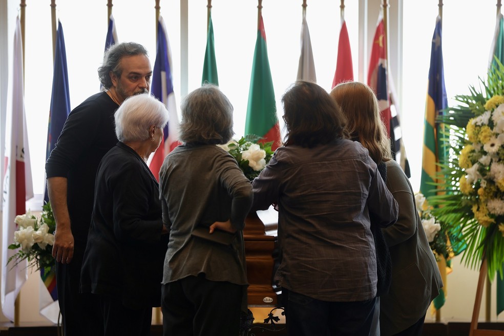 Velório de Luis Fernando Verissimo, na Assembleia Legislativa do RS — Foto: Jefferson Botega/Agência RBS