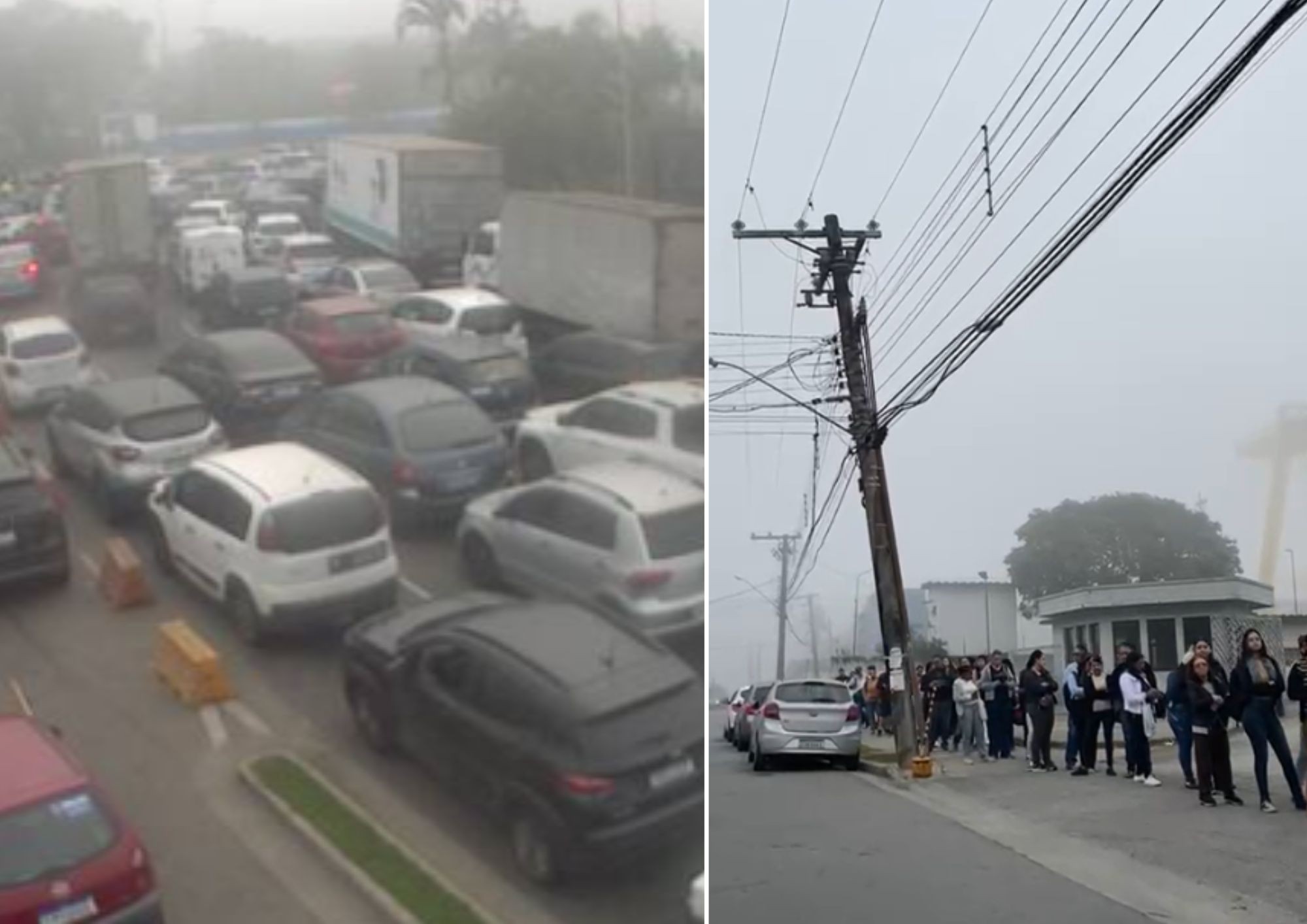 Neblina paralisa o Porto de Santos, travessias de balsas e causa transtornos no litoral de SP