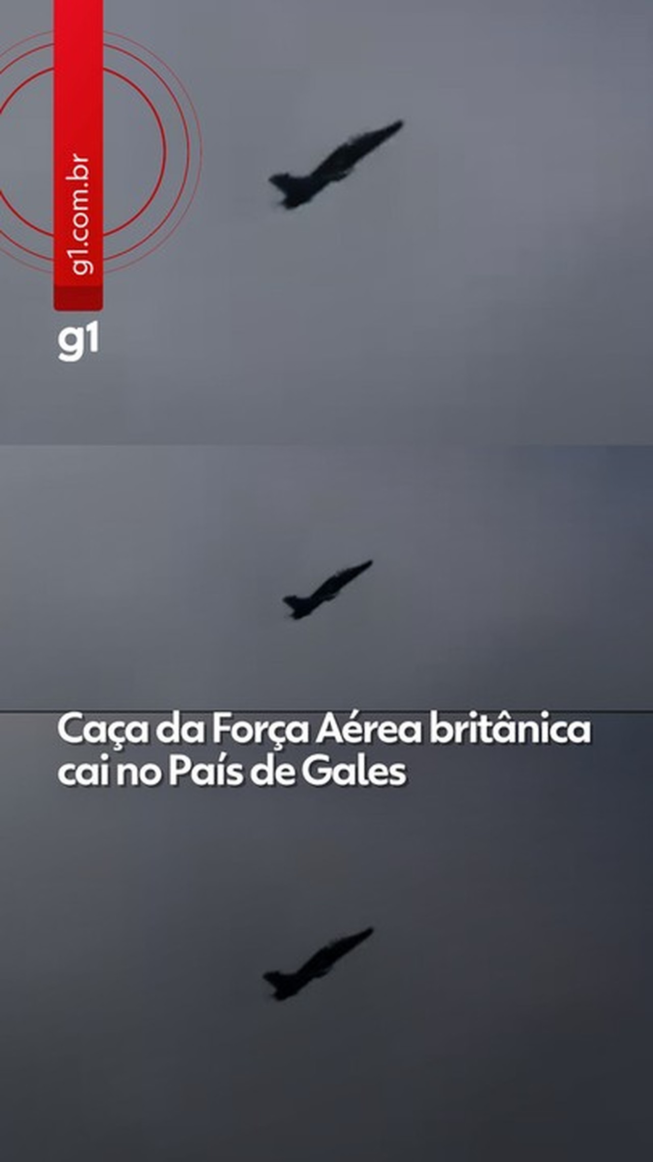 VÍDEO: Caça britânico cai e explode em solo no País de Gales
