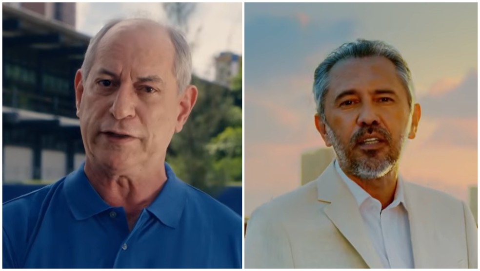Ciro comenta sobre avanço das facções no Ceará, e Elmano destaca avanços de seu governo no primeiro de campanha eleitoral gratuita na TV e rádio — Foto: Reprodução