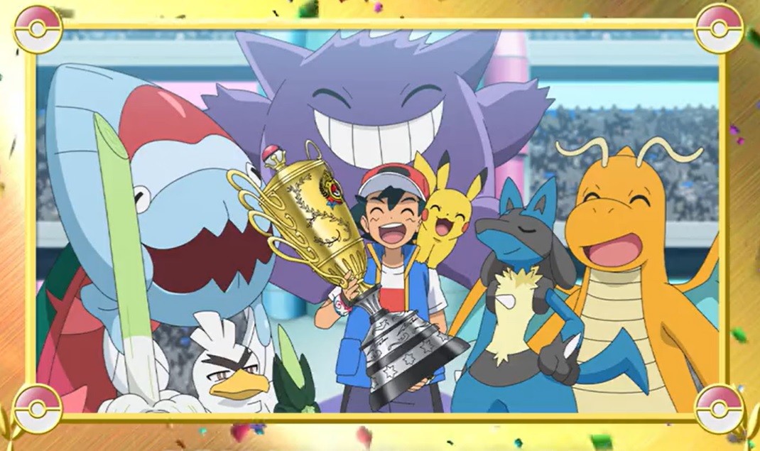 Ash Ketchum vence mundial de Pokémon pela primeira vez 25 anos após estreia do desenho