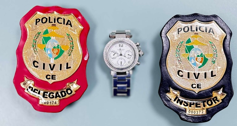 Passageiro perde relógio de R$ 100 mil em raio-x no aeroporto de Fortaleza, e item é achado em João Pessoa. — Foto: SSPDS/Reprodução