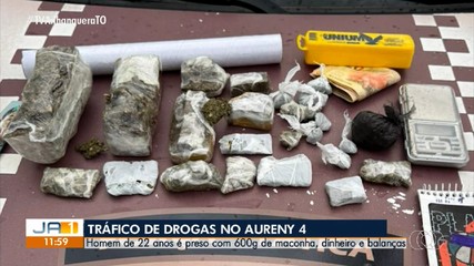 Homem é preso no setor Jardim Aureny IV, suspeito de tráfico de drogas