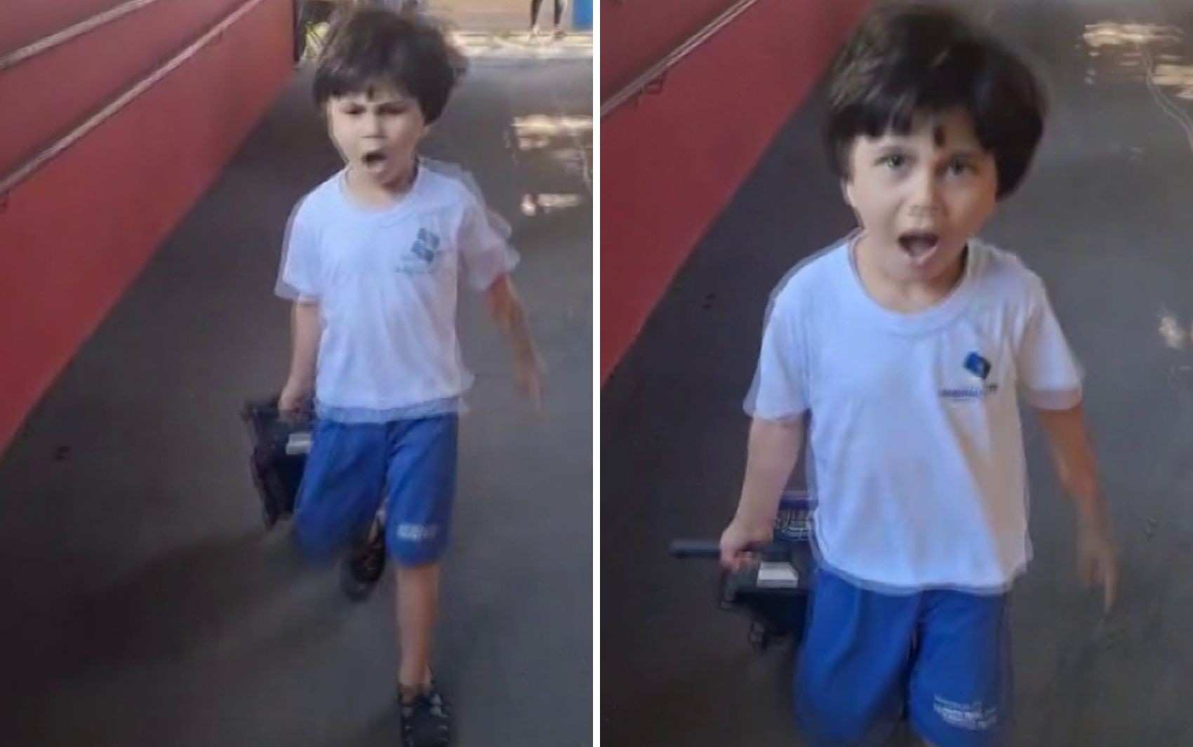 Menino volta à escola e já corre 4 meses depois de sobreviver a queda do 10º andar no interior de SP
