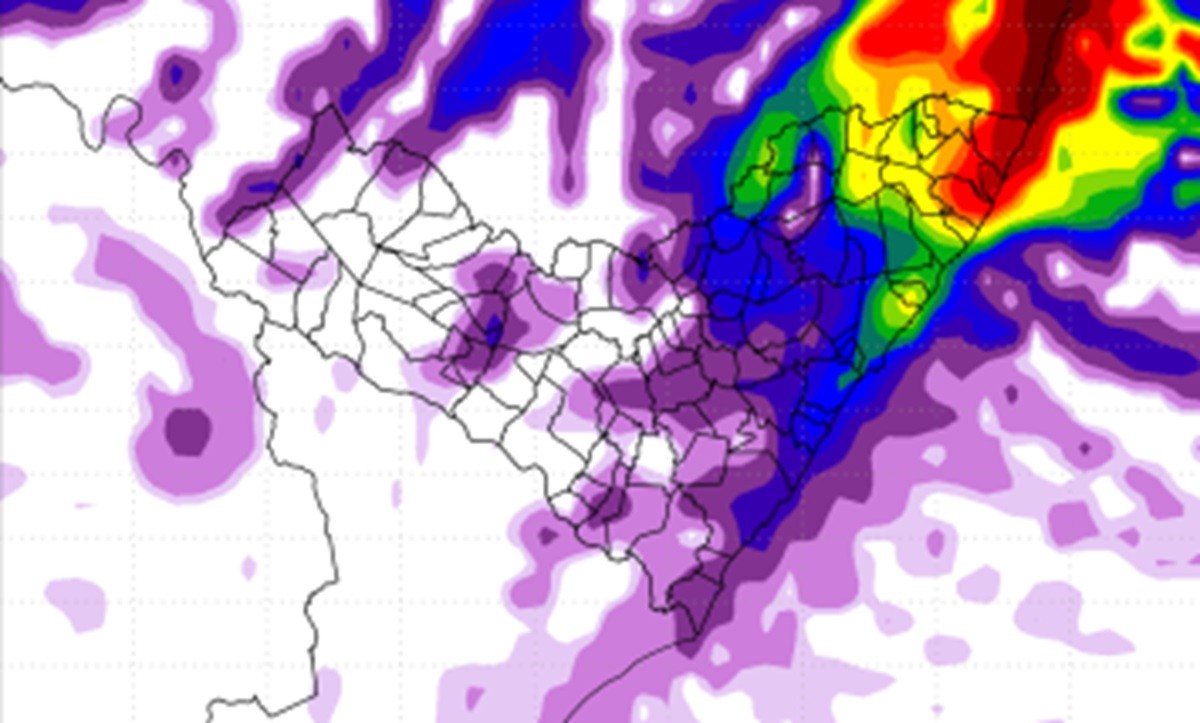 Defesa Civil Estadual prevê chuvas fortes e moderadas em todas as regiões de Alagoas
