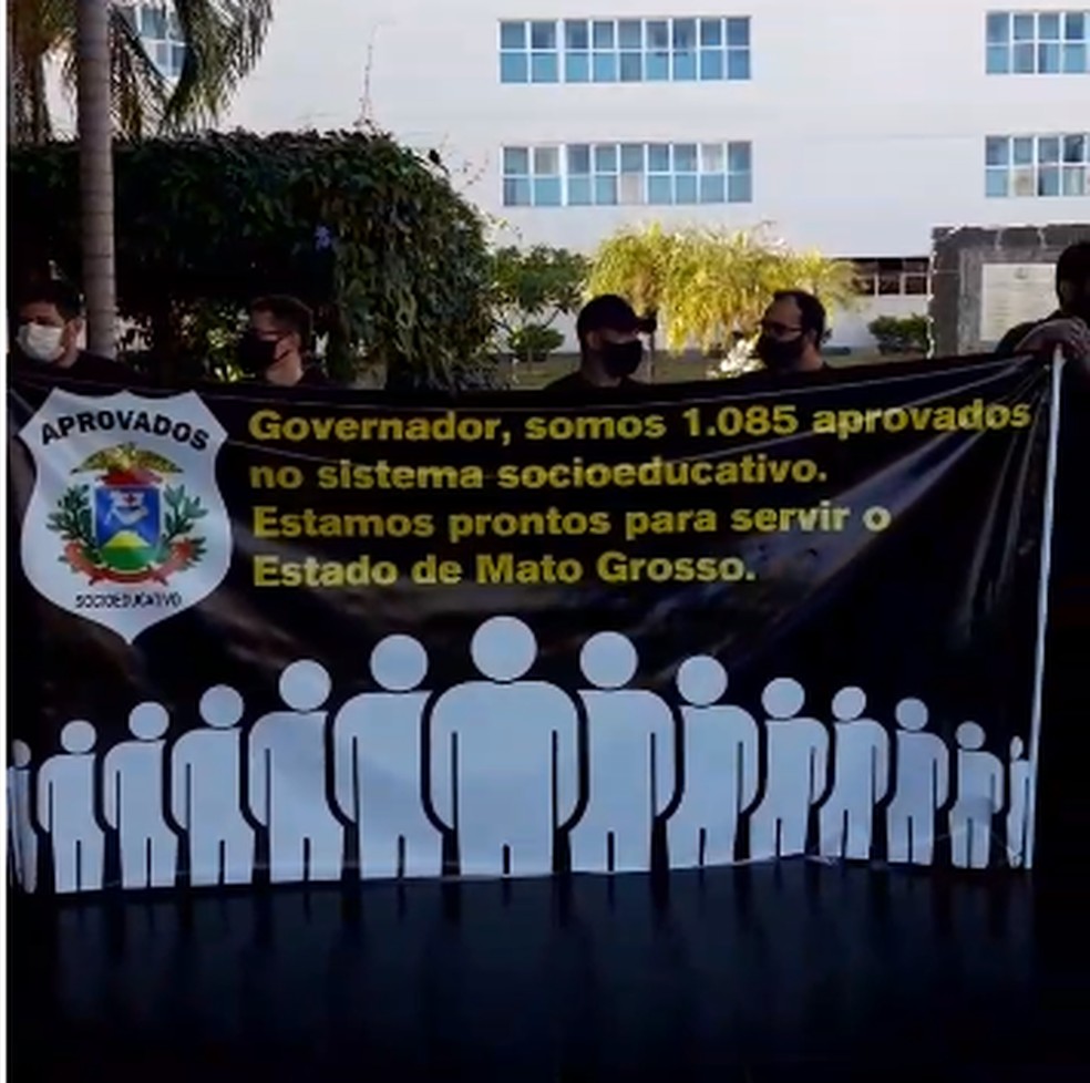 São mais de 1 mil candidatos aprovados em concurso para o socioeducativo de MT — Foto: Reprodução