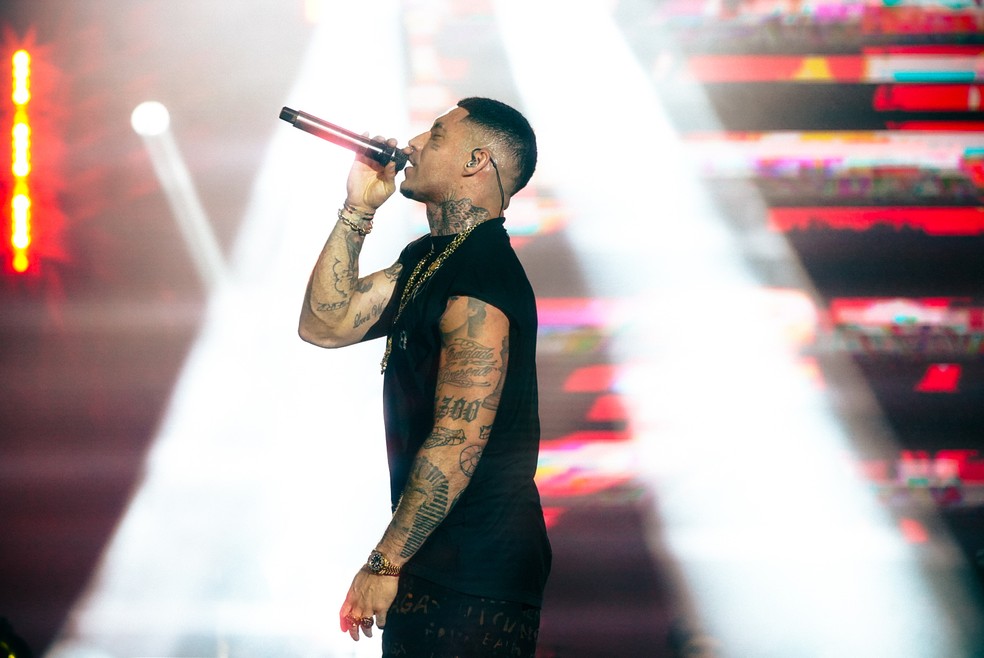 Filipe Ret se apresenta no Palco Sunset no quarto dia de Rock in Rio — Foto: Stephanie Rodrigues/g1