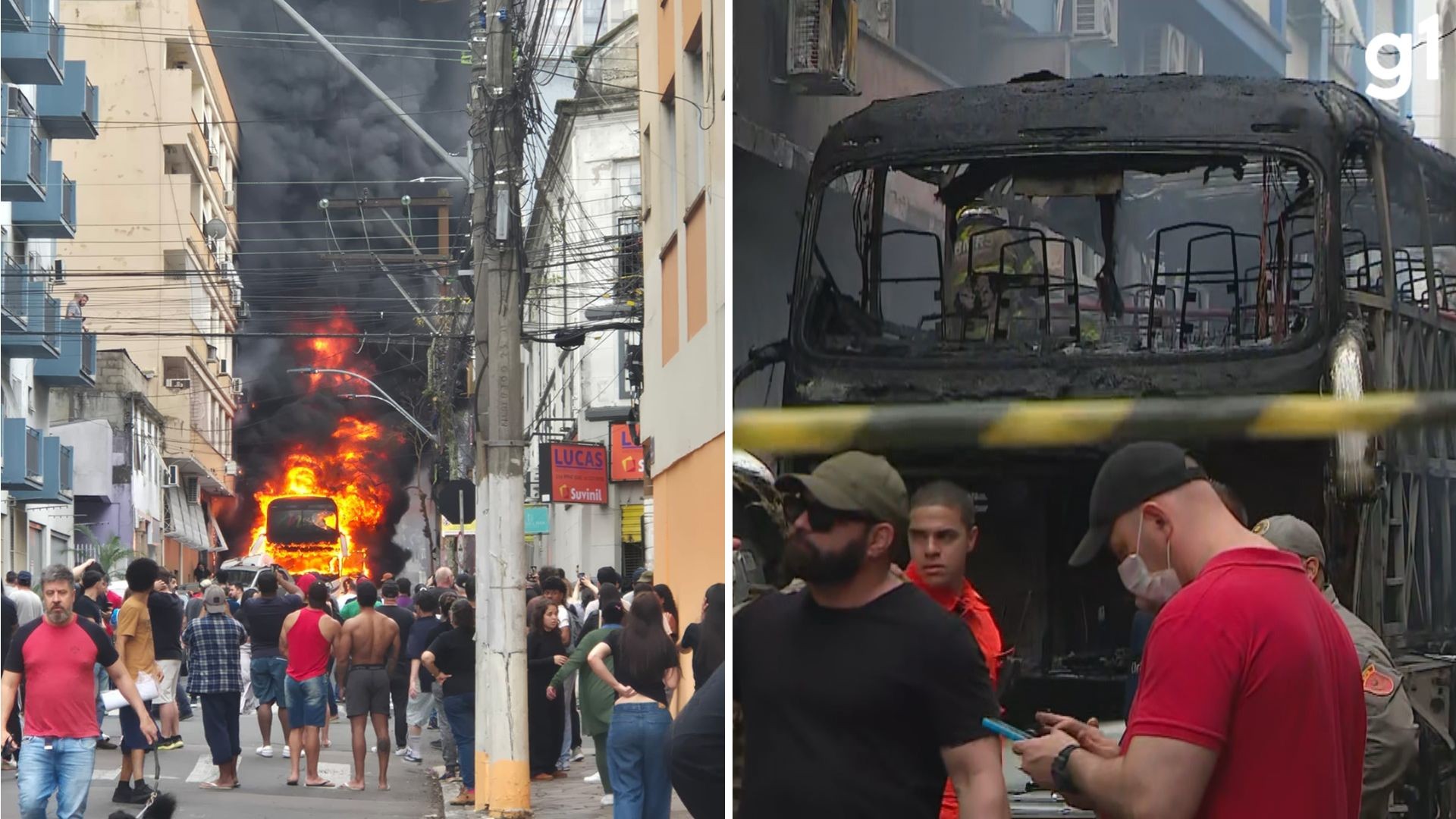 Incêndio em Porto Alegre: ônibus de turismo com adolescentes pega fogo após acidente