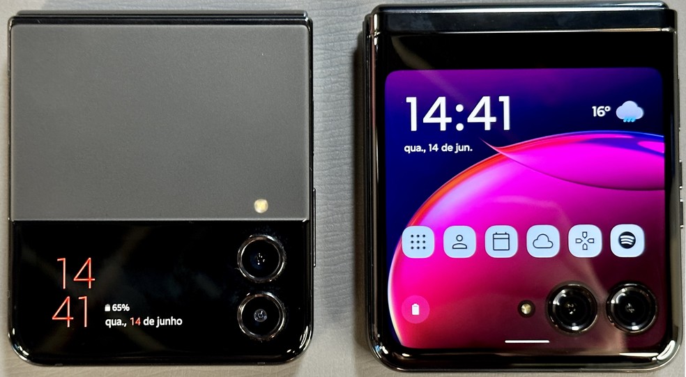 Duelo de celulares dobráveis: Moto Razr 40 Ultra x Galaxy Z Flip5