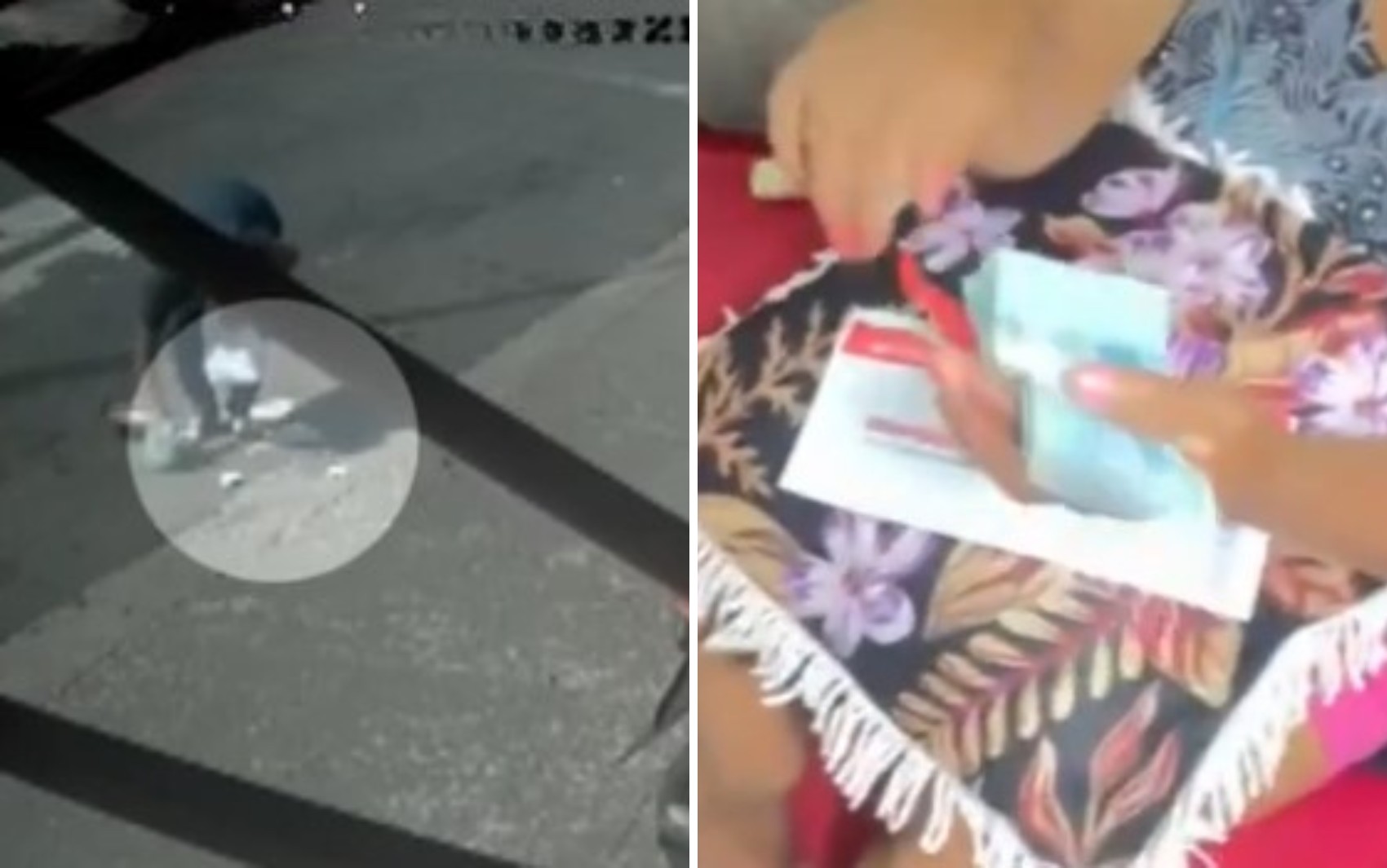 Mulher acha quase R$ 2 mil em envelope caído na rua e devolve para gari que tinha perdido o salário 