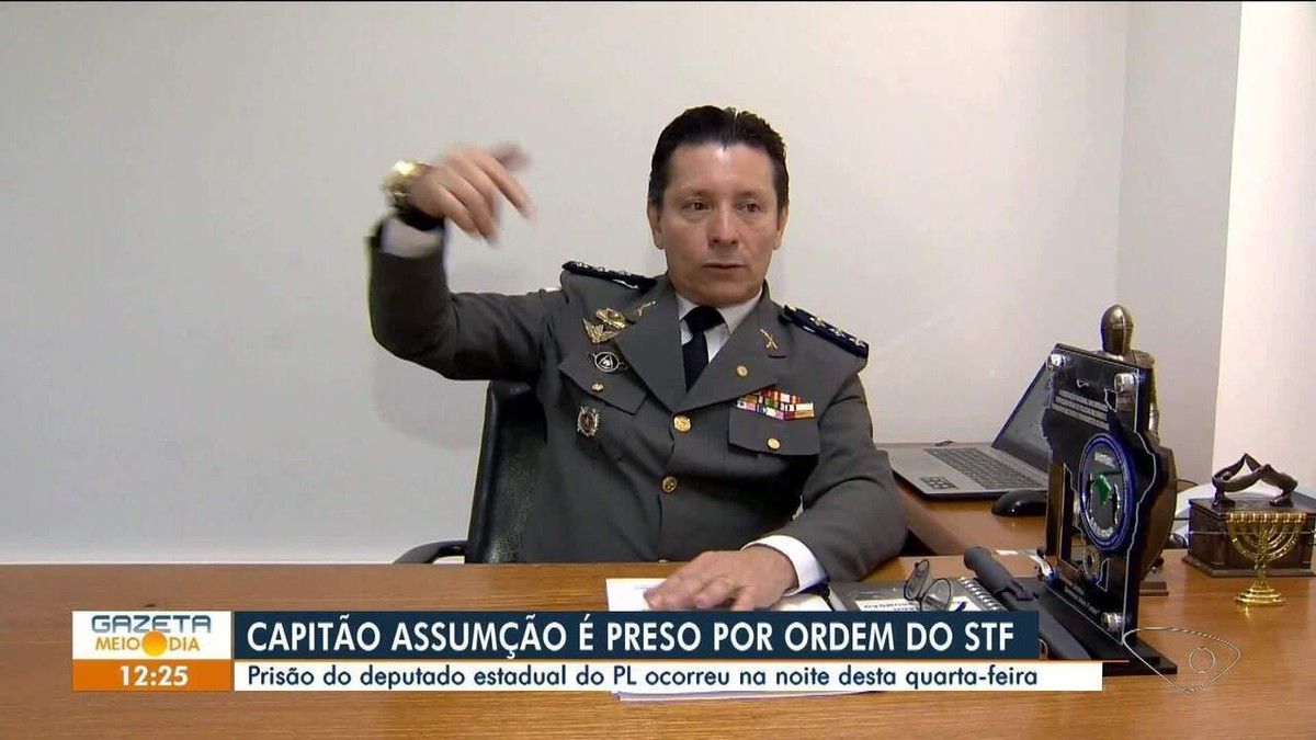 Moraes comunica à Assembleia Legislativa do Espírito Santo prisão de Capitão Assumção; deputados devem analisar ordem 