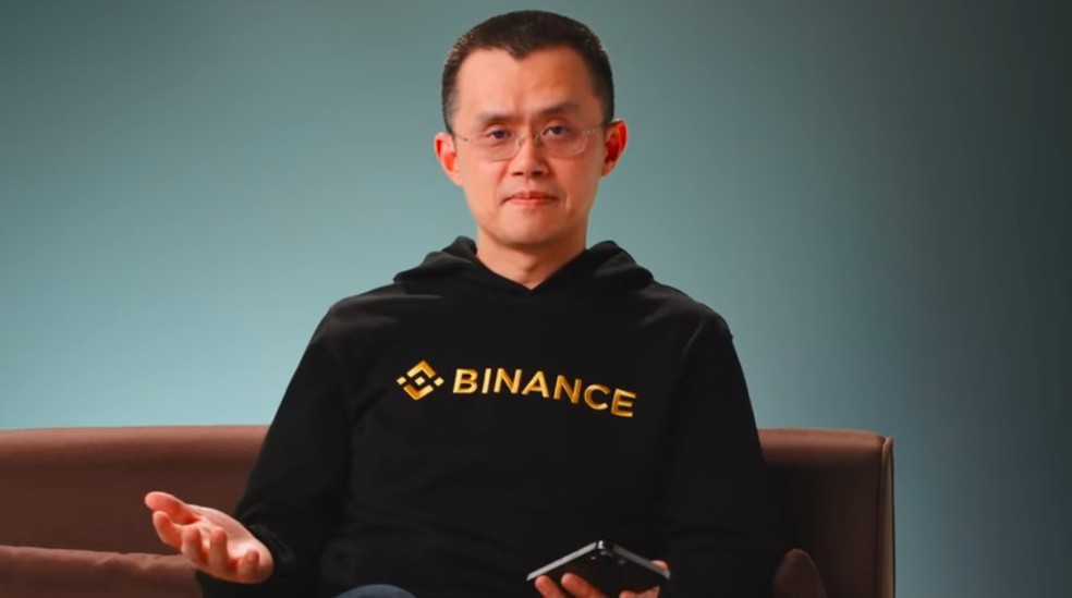 Changpeng Zhao, CEO da corretora de criptomoedas Binance. — Foto: Reprodução/YouTube Binance