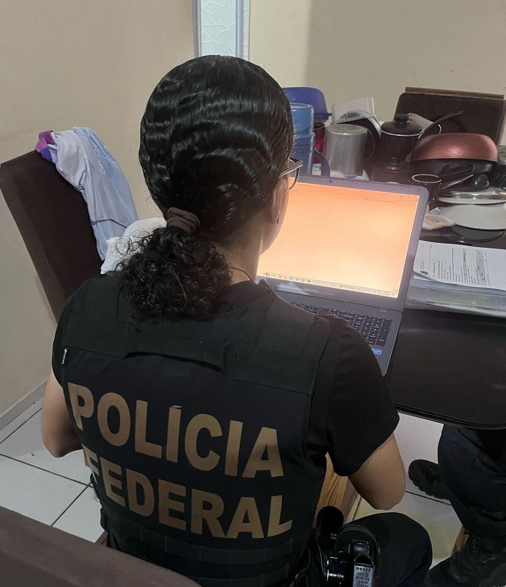 Homem  preso em operao da PF contra abuso sexual infantil no MA  Foto: Divulgao/ PF