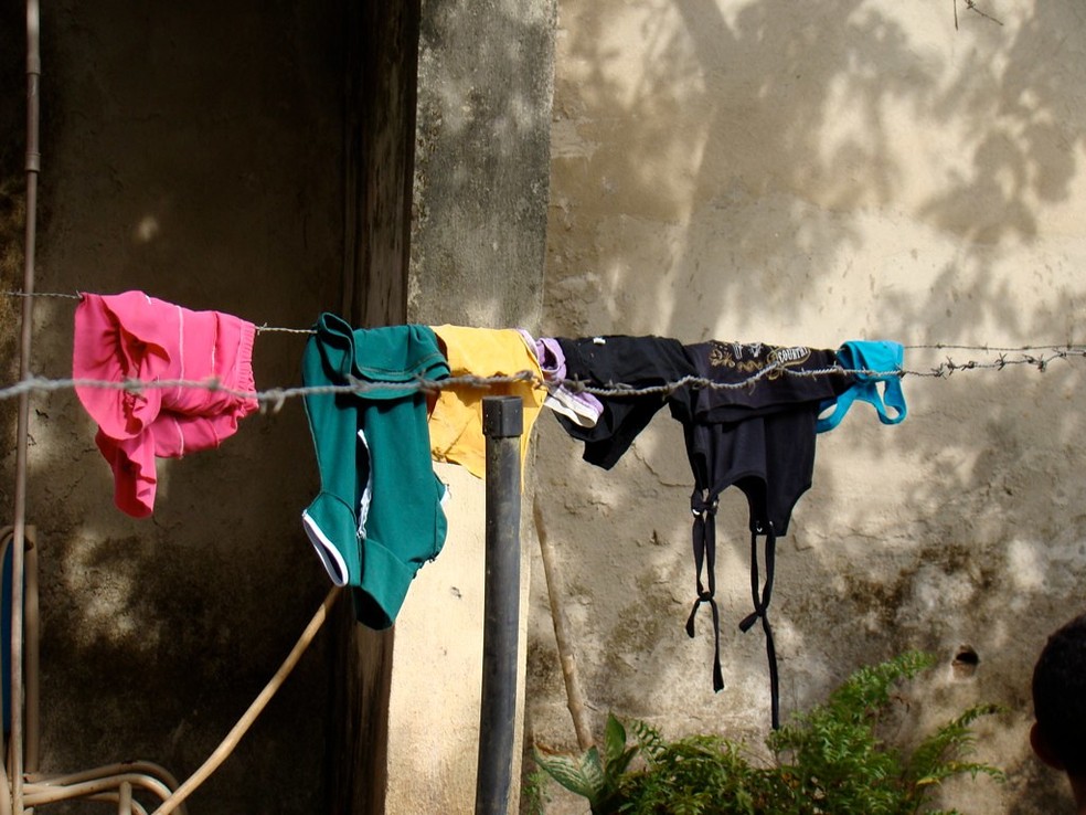 Varal de arame farpado são muito comuns no interior — Foto: Edilson Motta