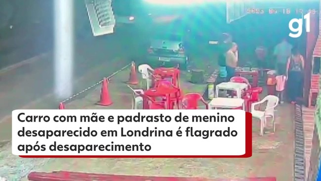 Carro com mãe e padrasto de menino desaparecido no PR é flagrado após desaparecimento