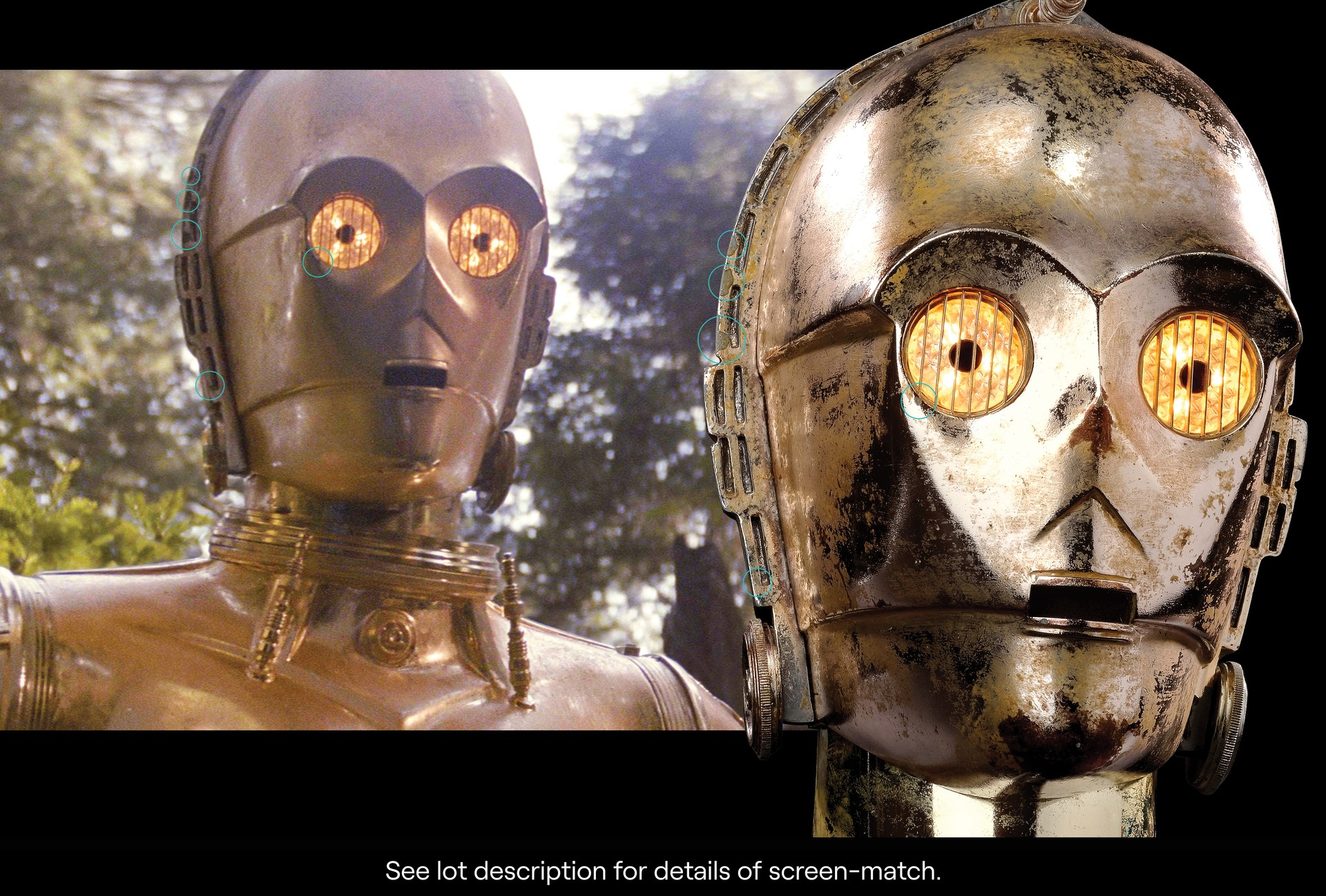Cabeça de C3PO, do filme 'Star Wars: O retorno de Jedi', é leiloada por US$ 1 milhão