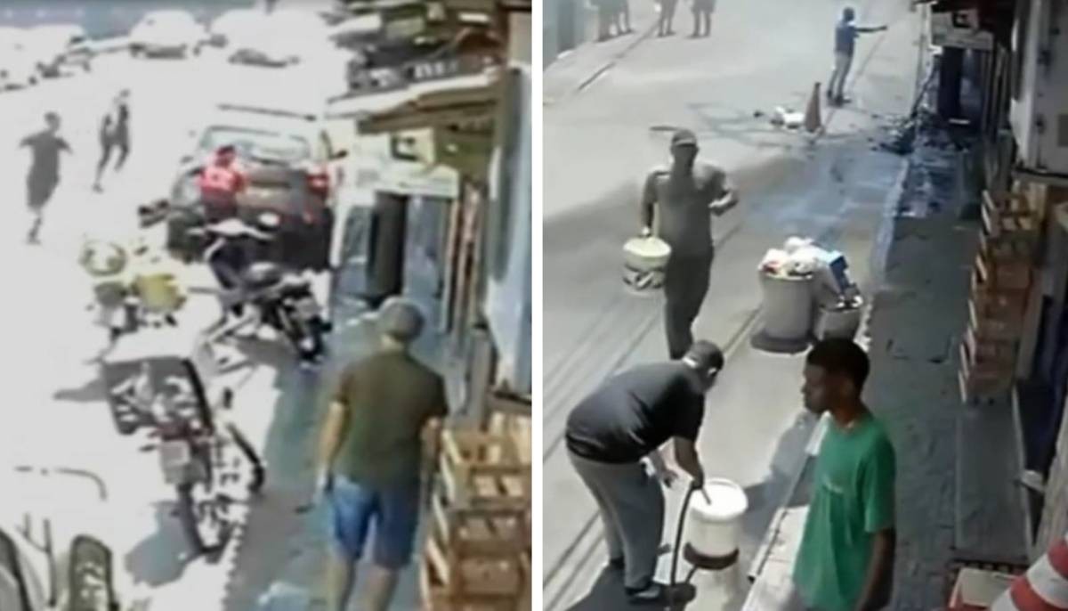 Vídeo mostra correria em restaurante após explosão de botijão de gás