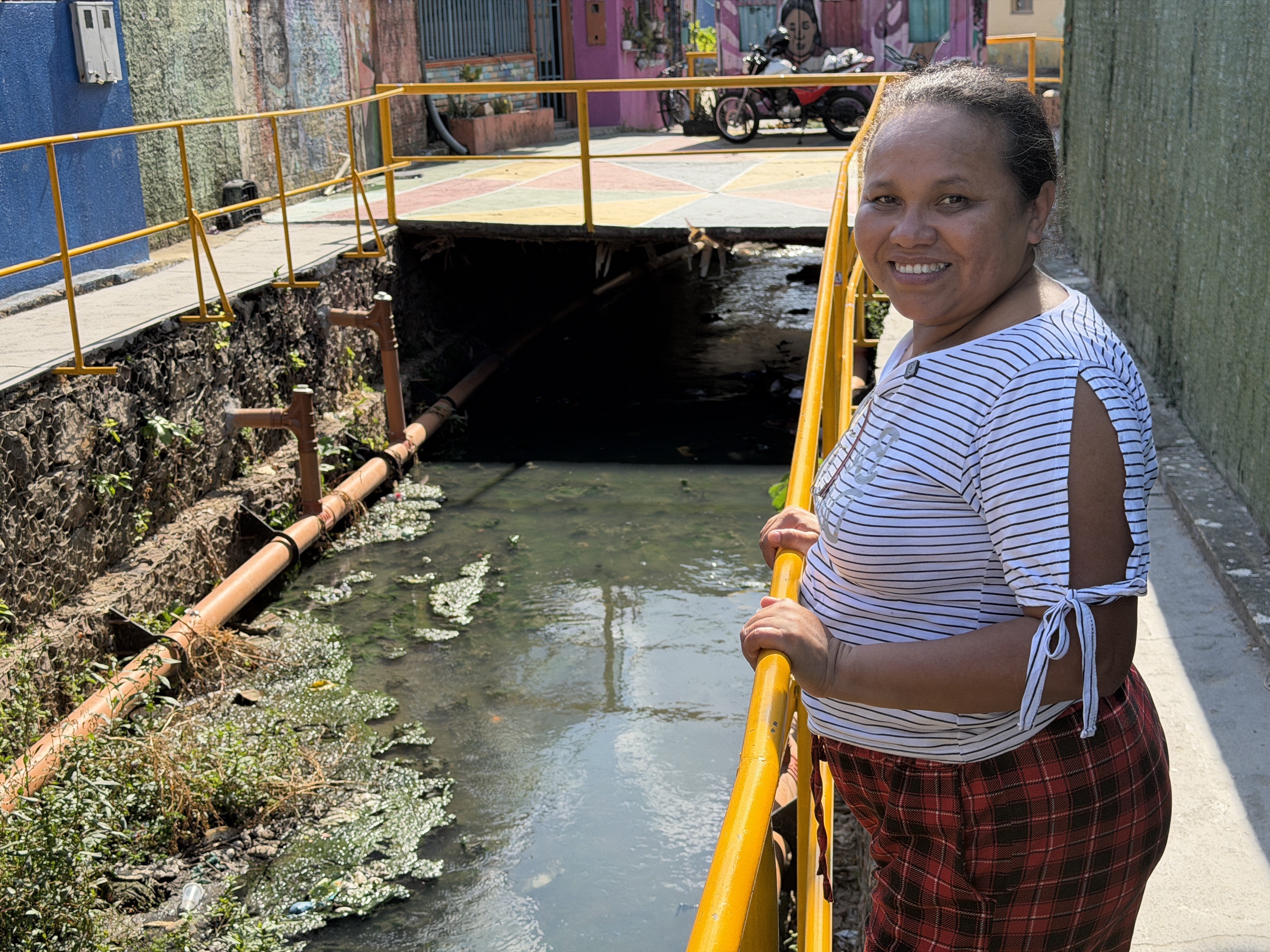 Lilian Gonçalves, moradora da Redenção — Foto: Divulgação/Águas de Manaus