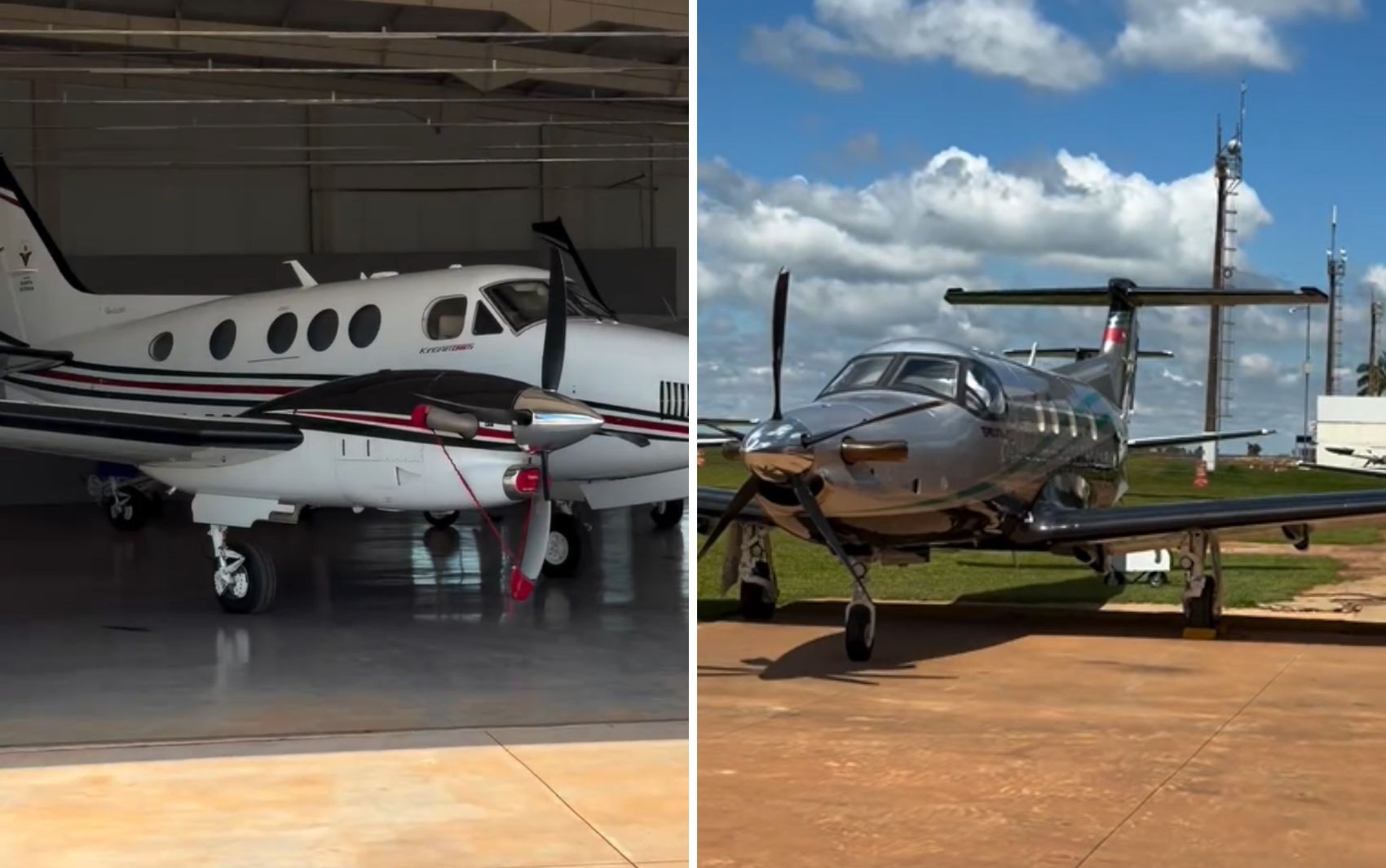 Vídeo com mais de 10 aviões durante feira do agronegócio impressiona