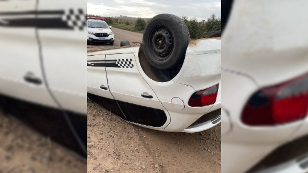 2 de 2
Motorista n&atilde;o possu&iacute;a CNH e confirmou envolvimento no acidente, mas apresentou vers&otilde;es contradit&oacute;rias sobre a proced&ecirc;ncia do ve&iacute;culo &mdash; Foto: Pol&iacute;cia Militar
