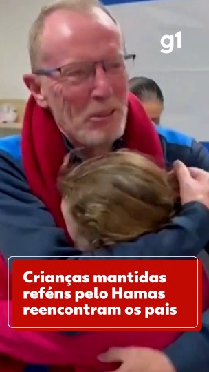 Crianças sequestradas pelo Hamas reencontram o...