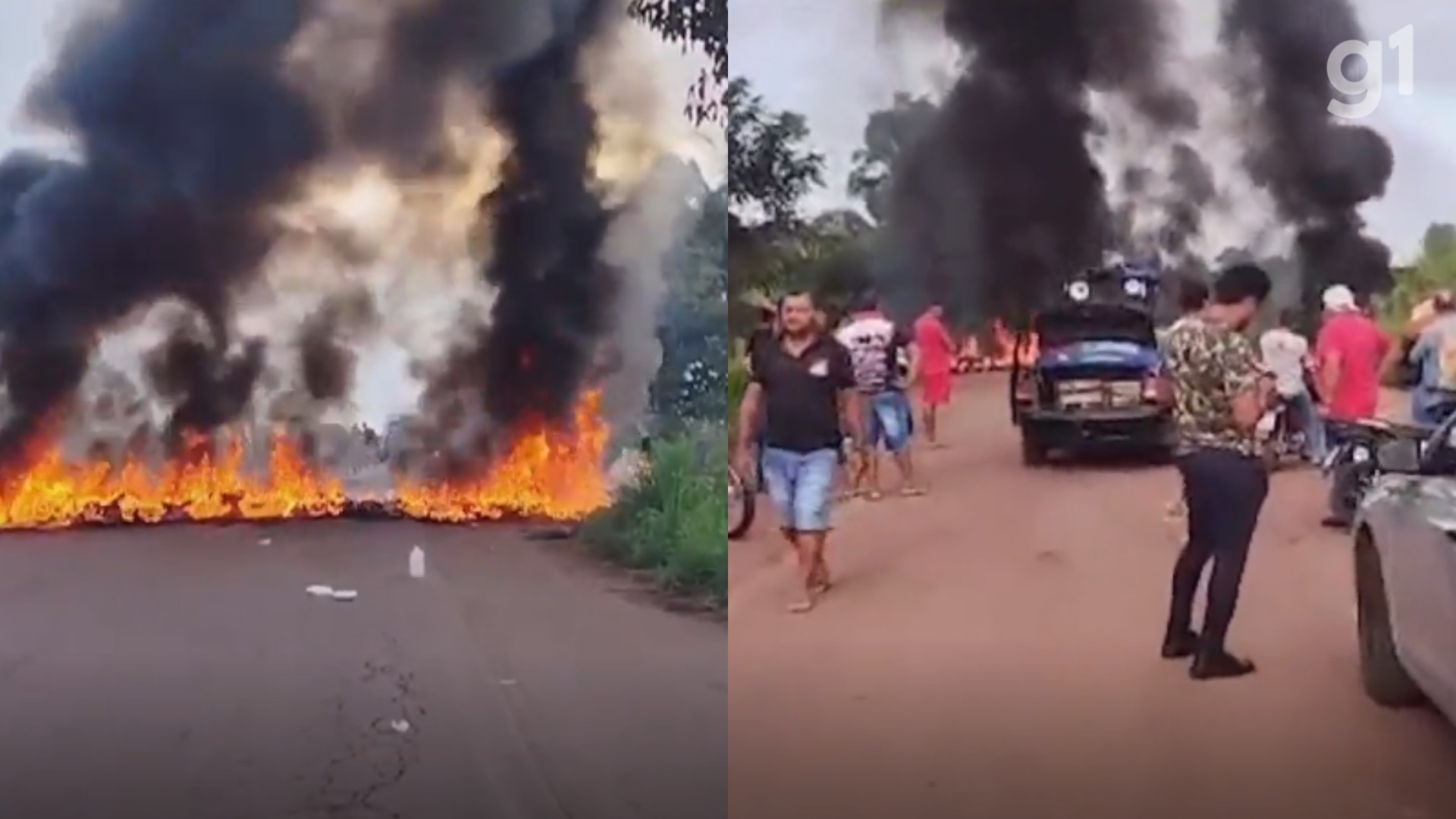 Manifestação em trecho da BR-222 gera interdição em Santa Luzia