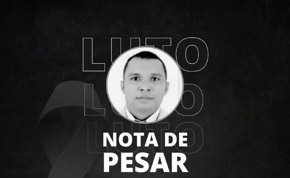 Nota de pesar da OAB lamentando morte de advogado  Foto: OAB/ Reprodução