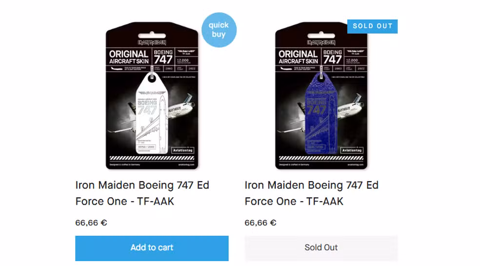 Pedaços da fuselagem do avião do Iron Maiden são colocados à venda