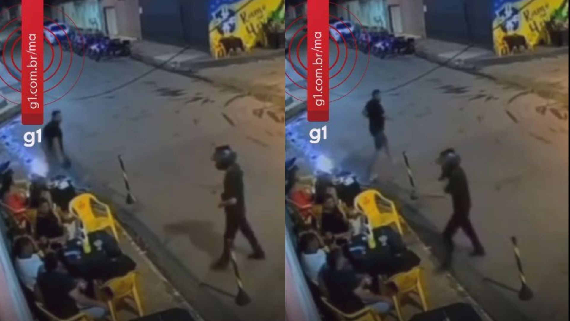 VÍDEO: Câmera de segurança registra momento em que homem é morto a tiros em bar de Açailândia no MA  