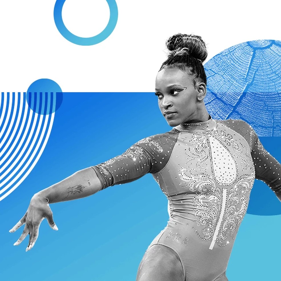 Rebeca se tornou a brasileira com mais medalhas olímpicas na história — Foto: BBC