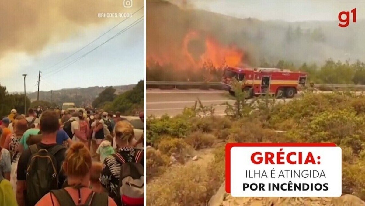 2,000 people evacuated on a Greek island due to a world fire