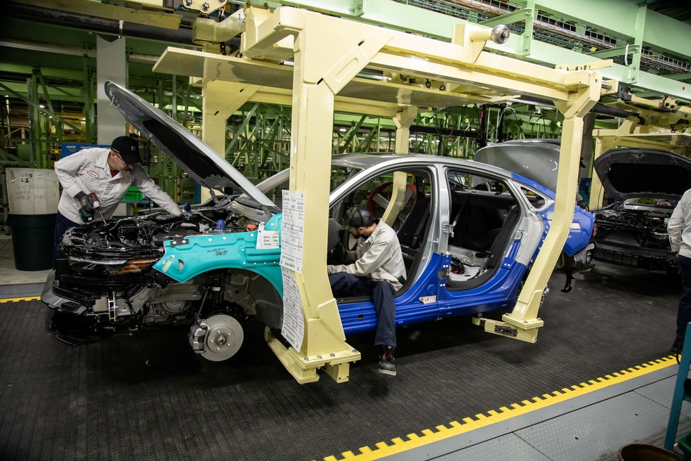 Fábrica da Honda em Marysville, Ohio, Estados Unidos — Foto: Divulgação / Honda