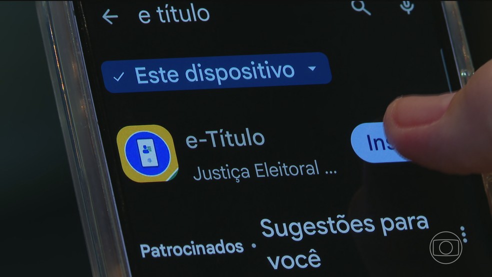 Título eleitoral digital ganha novas funções e mais segurança para as eleições — Foto: Jornal Nacional/ Reprodução