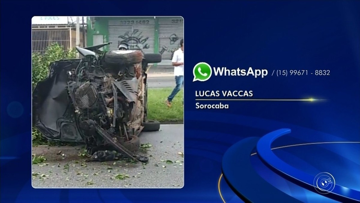 Carro Capota E Deixa Feridos Na Avenida Ipanema Em Sorocaba Sorocaba E Jundiaí G1 