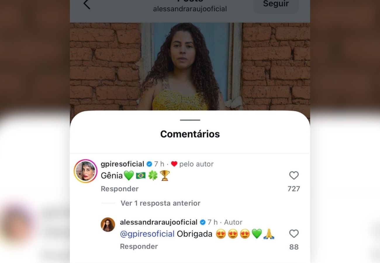 Glória Pires reage a look de milho criado por influenciadora do TO para torcer pelo Brasil na Copa