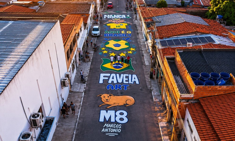 Na Rua Cordeiro, no bairro Rua Nova, a movimenta&ccedil;&atilde;o tamb&eacute;m chamou a aten&ccedil;&atilde;o &mdash; Foto: Arquivo Pessoal