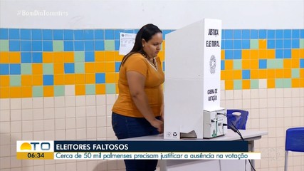 Eleitores faltosos de Palmas precisam justificar ausência nas Eleições