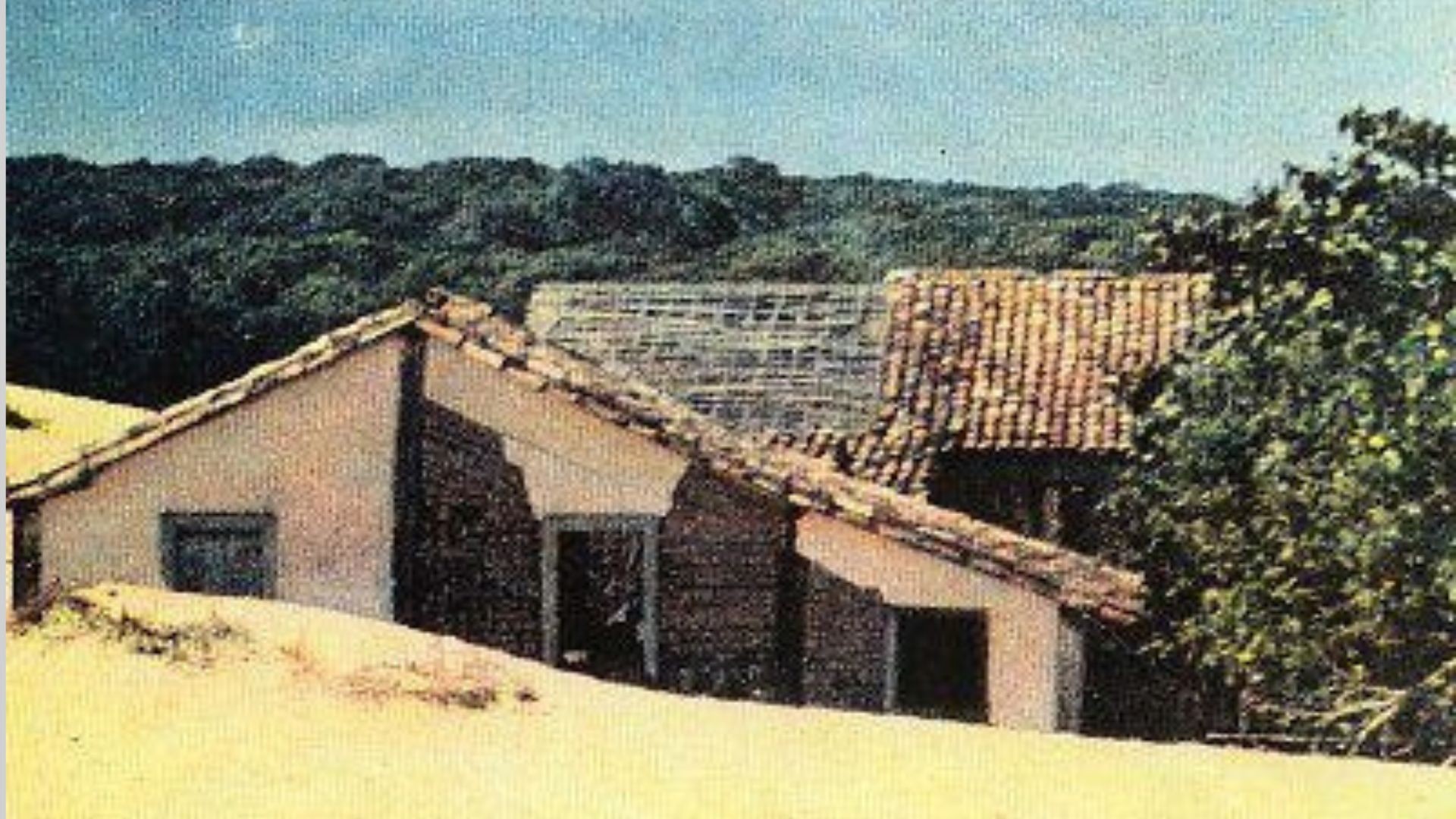Antiga Vila de Itaúnas, no Norte do Espírito Santo — Foto: Reprodução/Iema